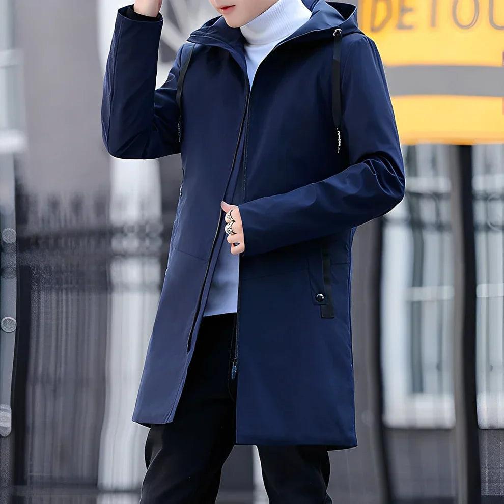 Derren freizeitjacke mit leichter kapuze – herren