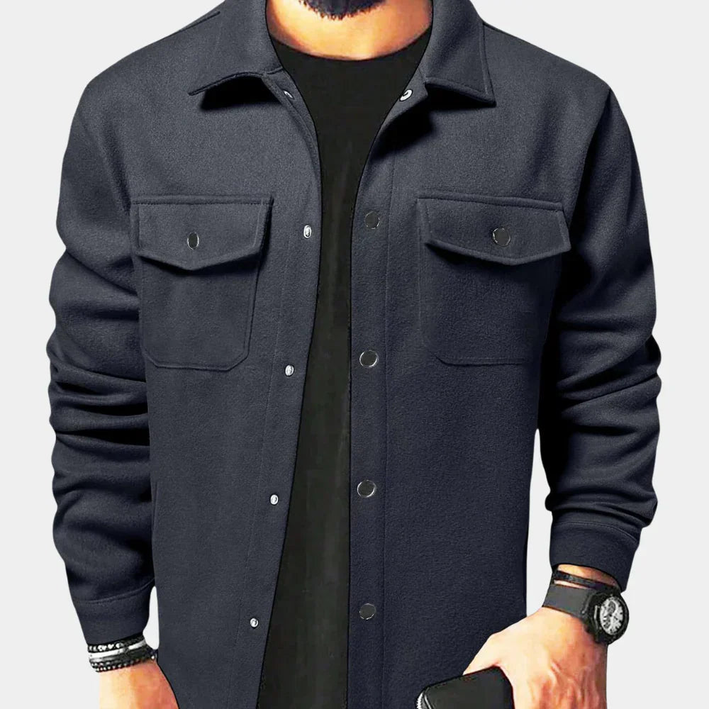 Herren-jacke mit knopfleiste – herren