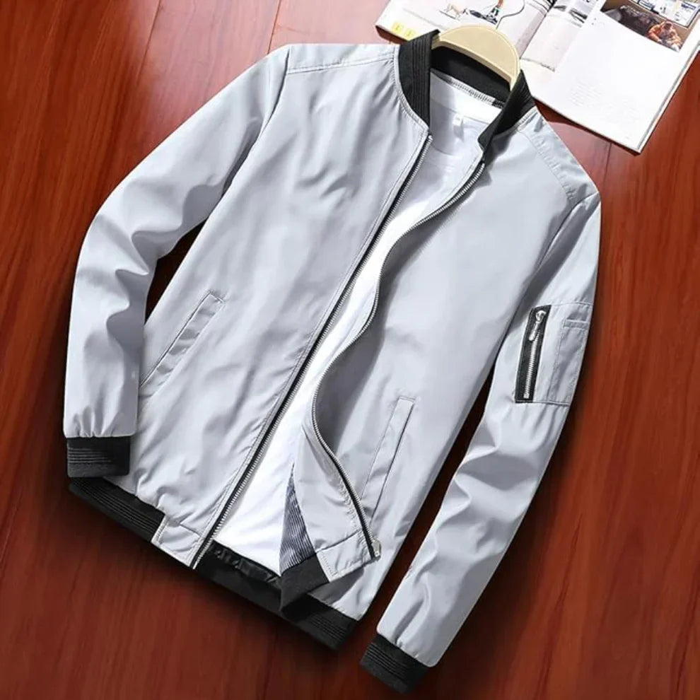 Leichte windbreaker-bomberjacke für herren