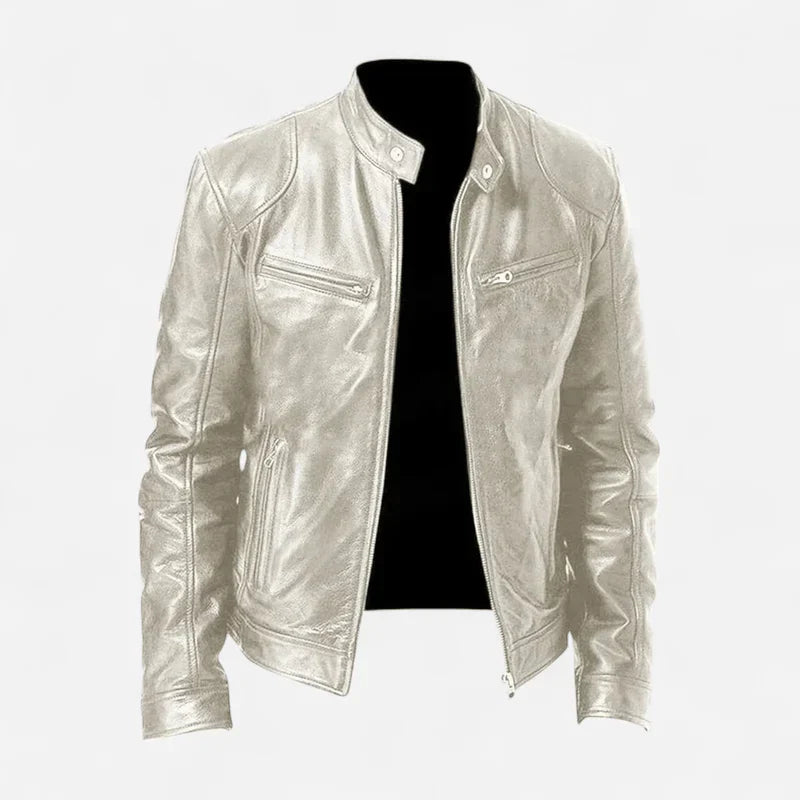 Herren klassische lederjacke stilvoll und vielseitig