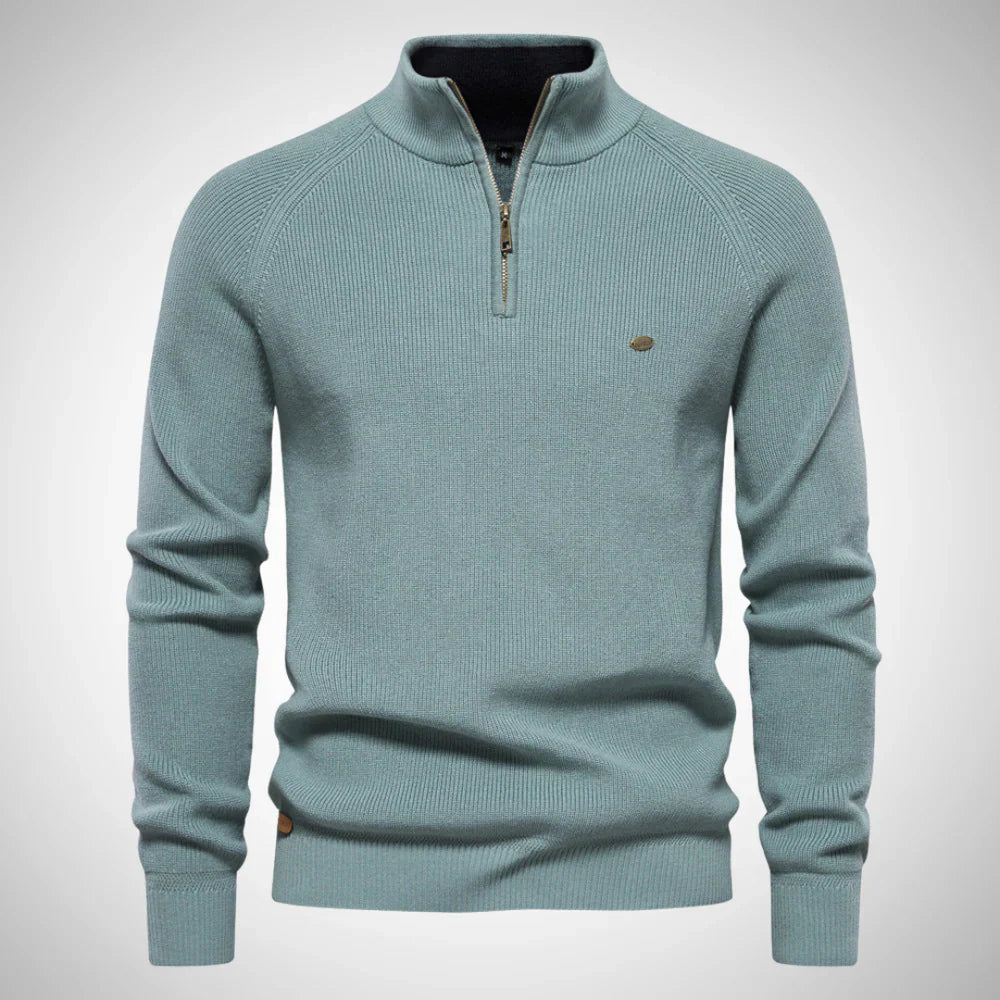 Kevin stylischer half-zip-pullover für herren