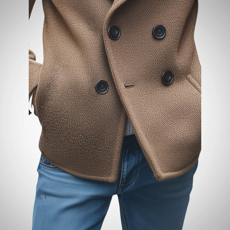 Henry retro-wollmantel – herren