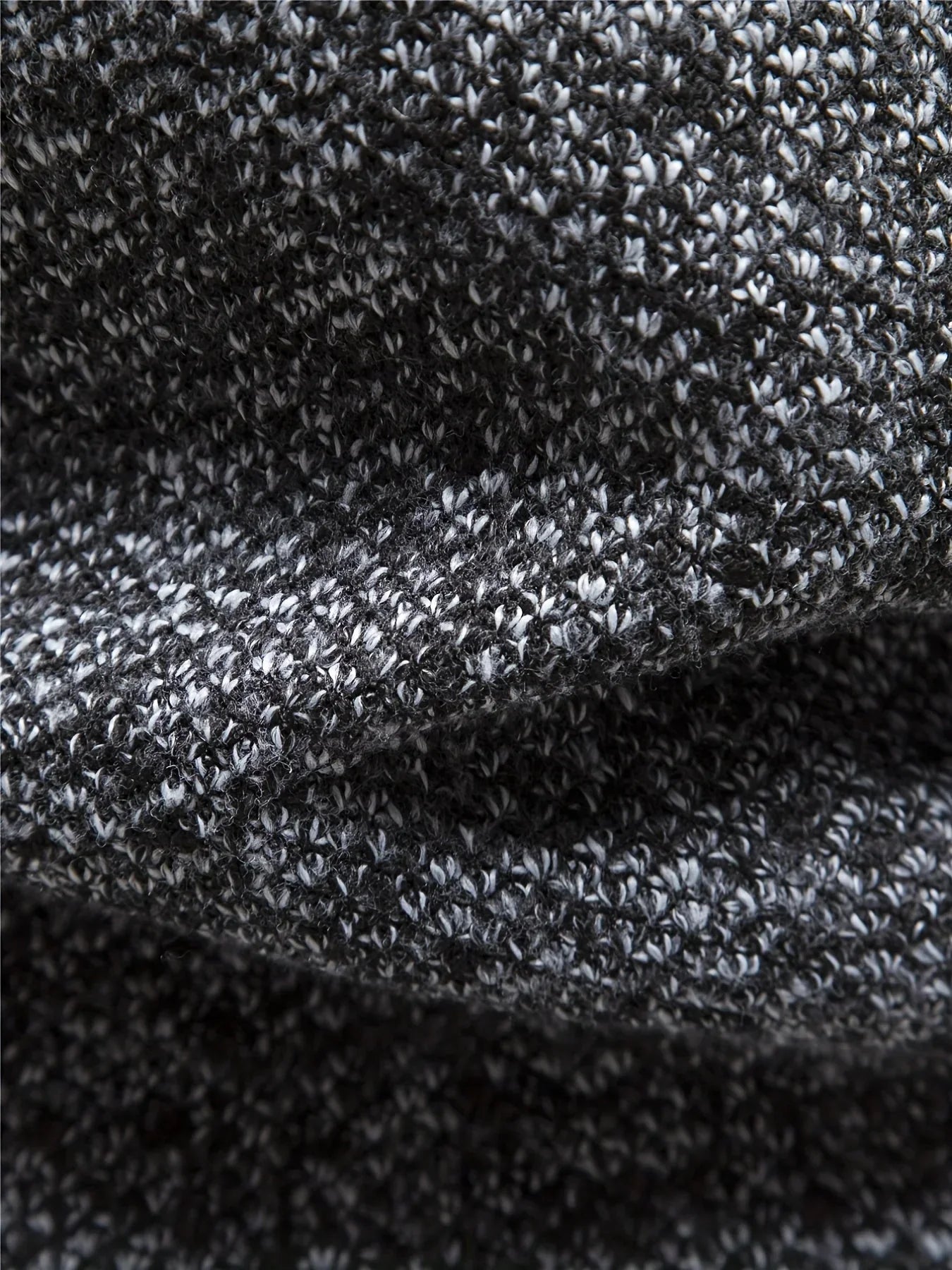 Herren-strickpullover mit hohem kragen und viertelreißverschluss – herren