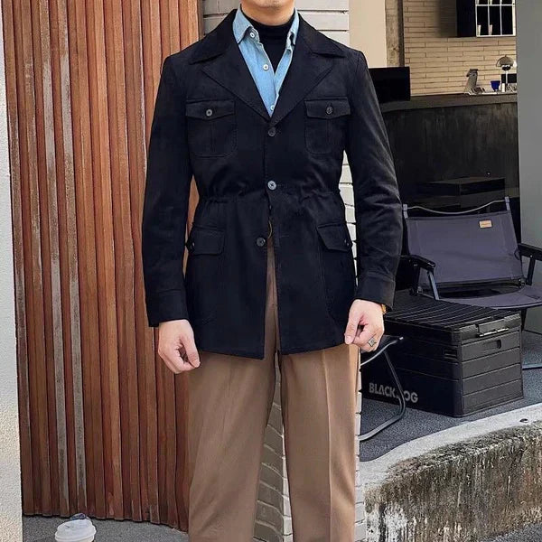 Lässige safari-feldjacke für herren – herren