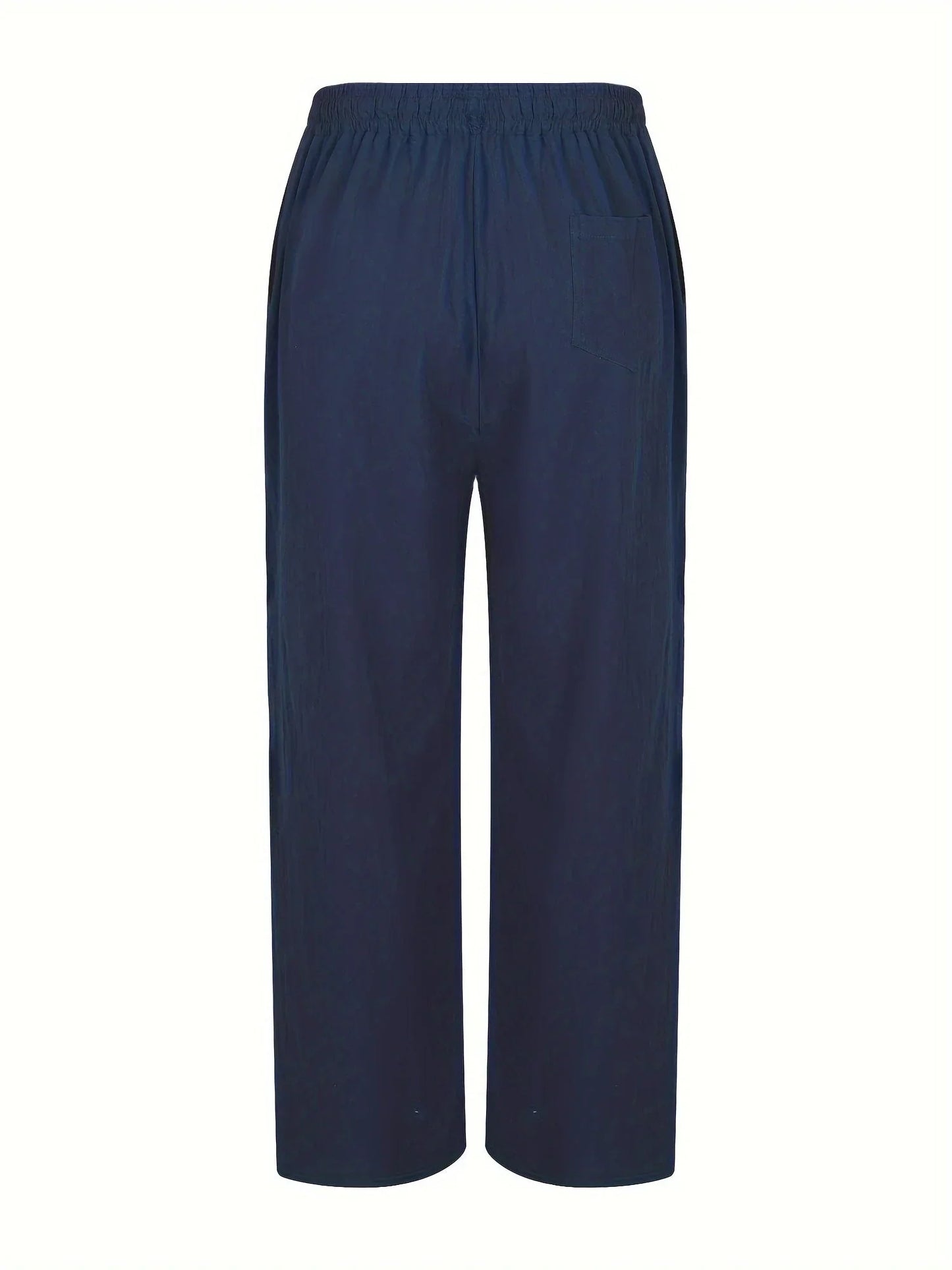 Gerade geschnittene hose mit elastischem bund – herren