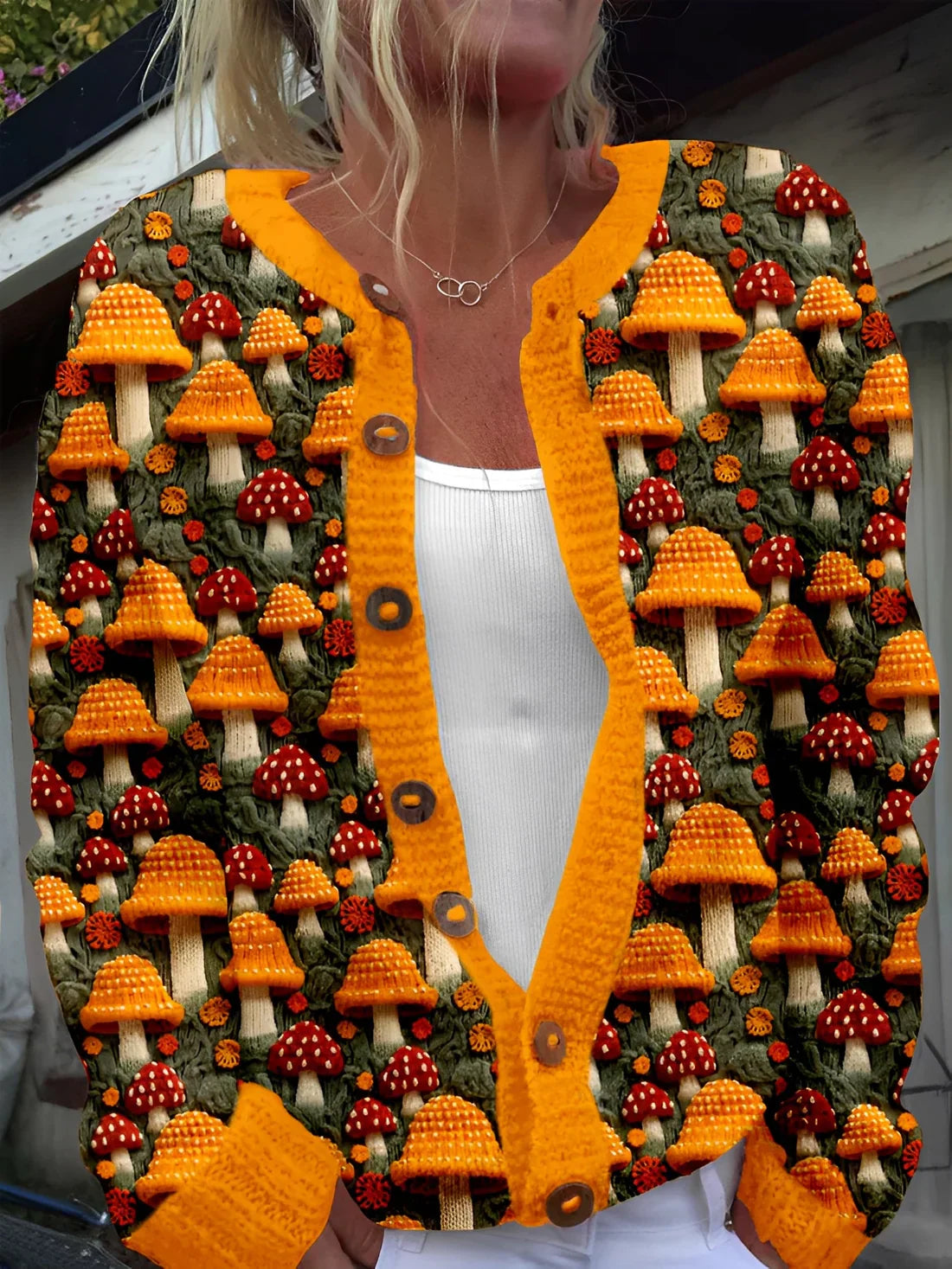 Kandace strickjacke mit blumenmuster – damen