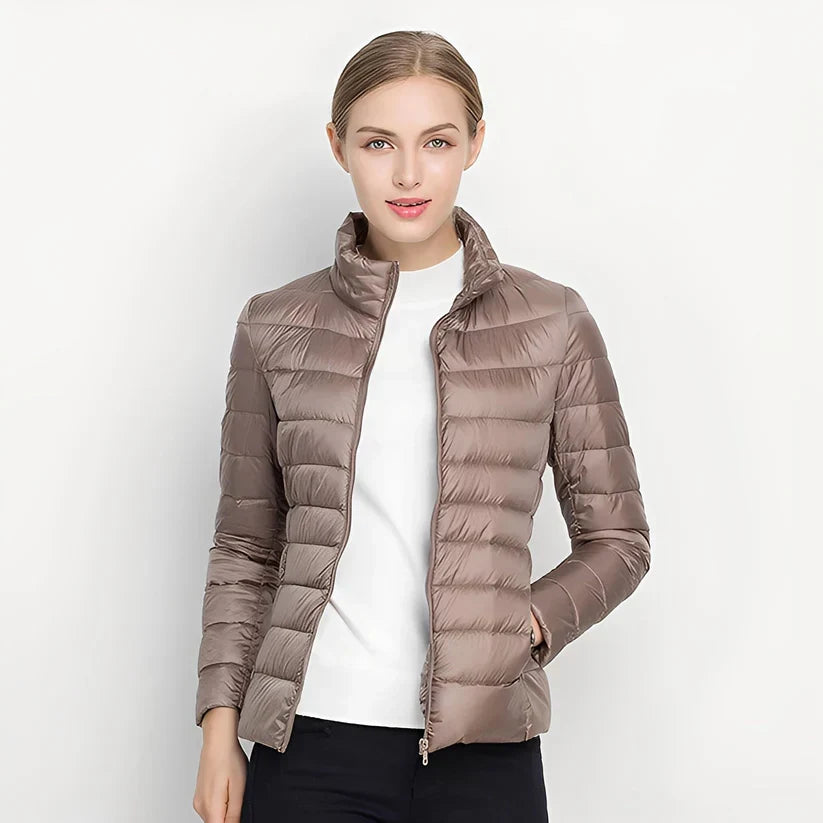 Bethel warme, schmal geschnittene steppjacke – damen