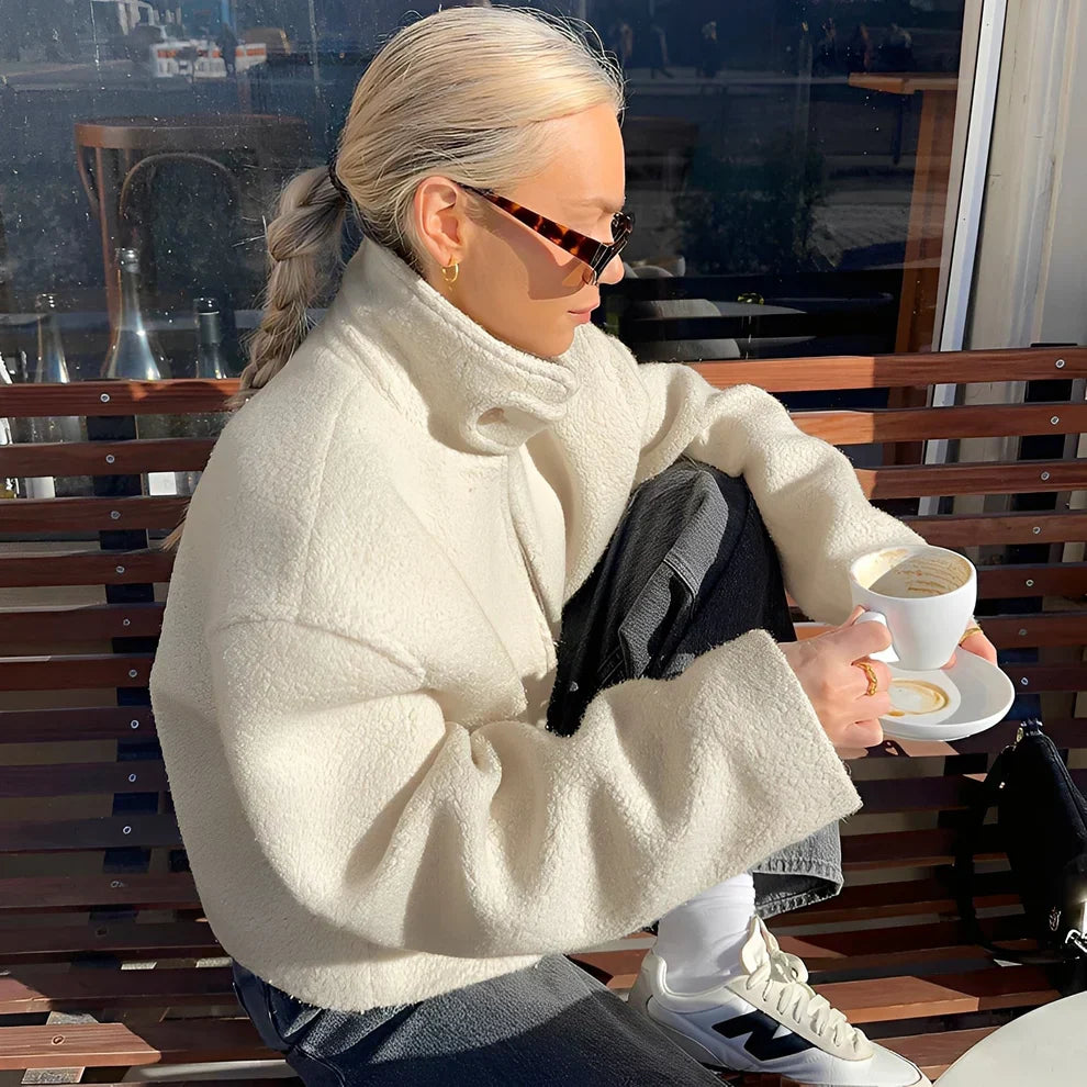 Shania oversize-fleecemantel – damen