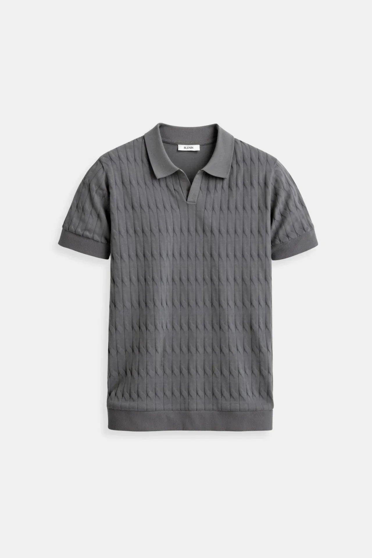Klassisches weißes herren-poloshirt