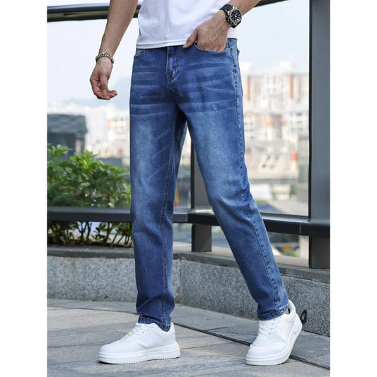 Herren jeans im zeitlosen design mit stretch