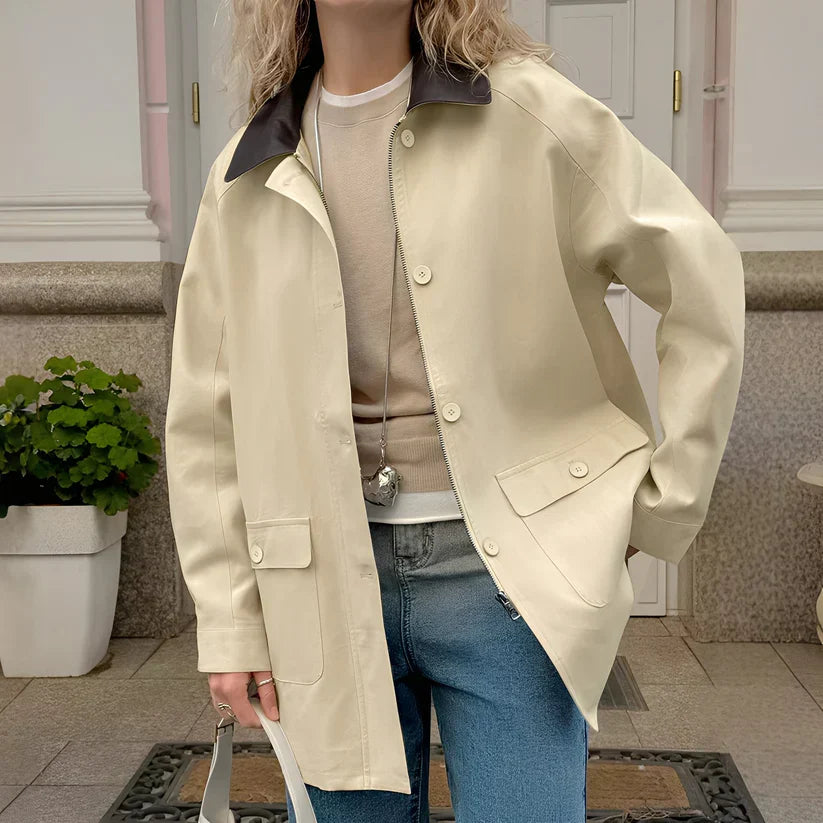 Eireen stylische, lässige polo-jacke – damen