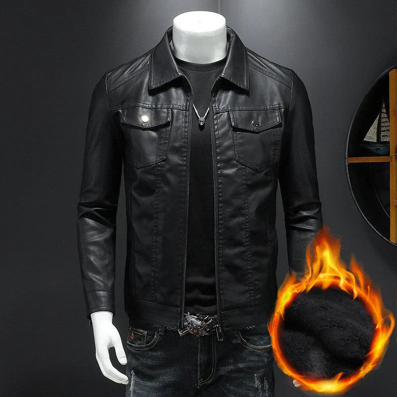 Nelson lässige biker-lederjacke – herren