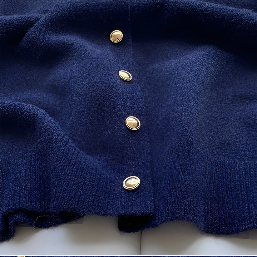 Merla lässiger pullovermantel mit rundhalsausschnitt – damen