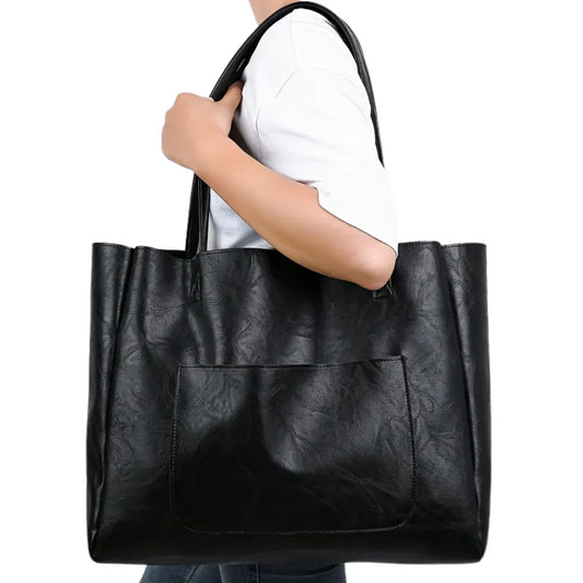 Daphne PU-tragetasche, minimalistisch – damen