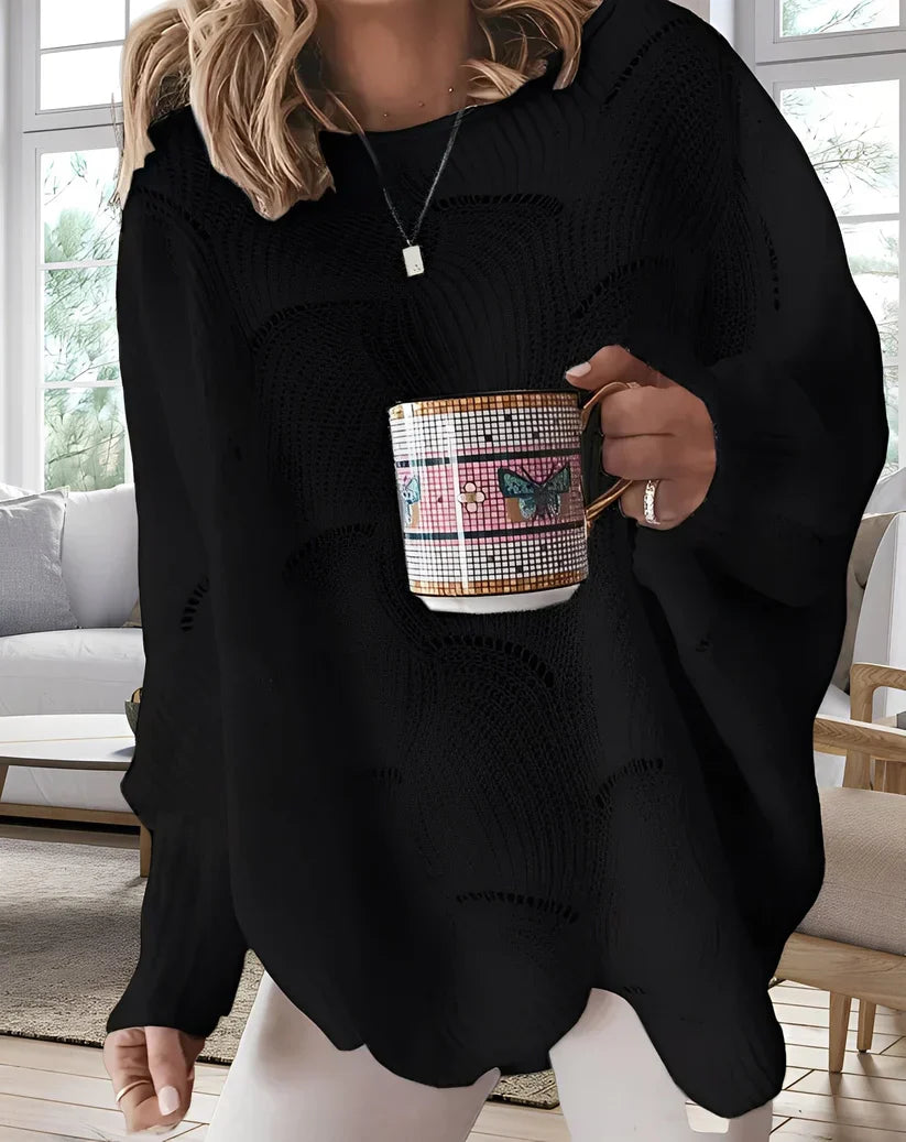 Kassandra stylischer v-ausschnitt-pullover – damen