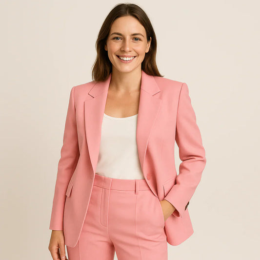 Damen business anzug mit stilvollem blazer und hose