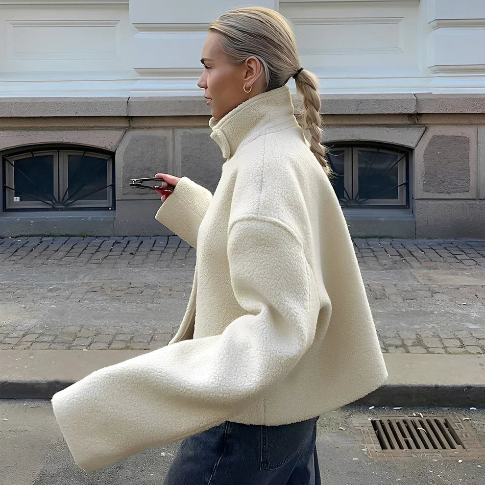 Shania oversize-fleecemantel – damen