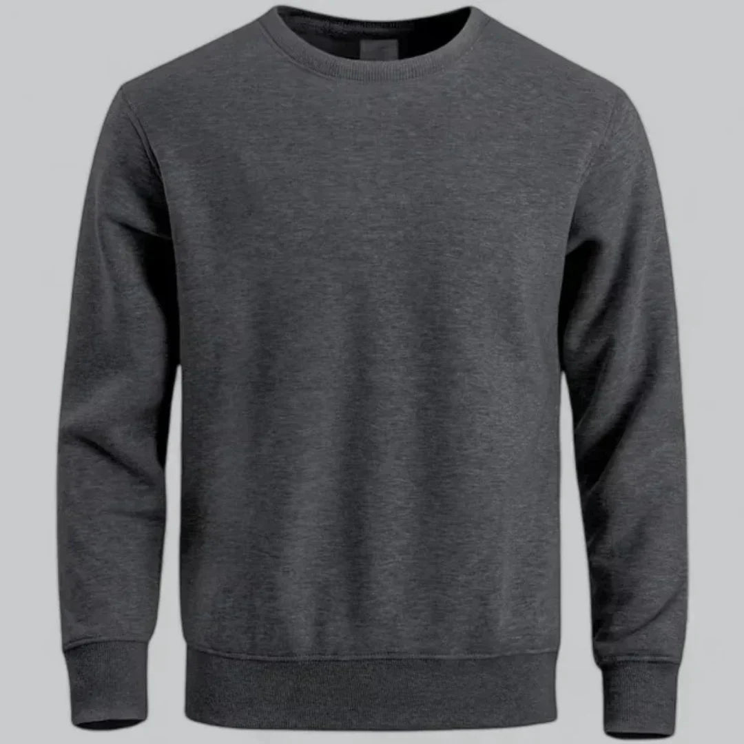 Herren-sweatshirt mit rundhalsausschnitt und langen armeln – lässiger alltagslook