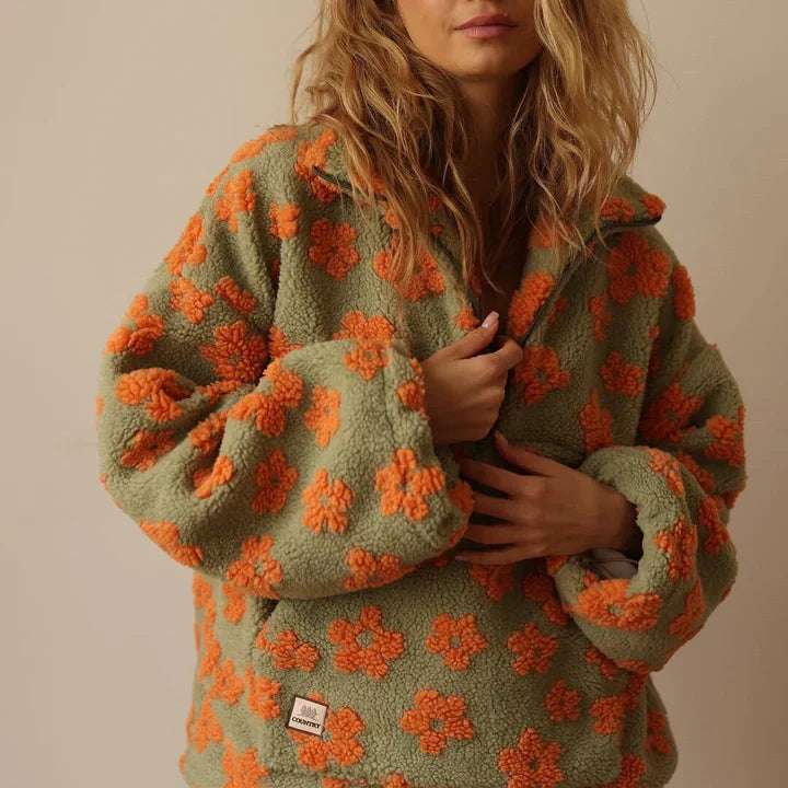Daisy – fleece warm bloom pullover