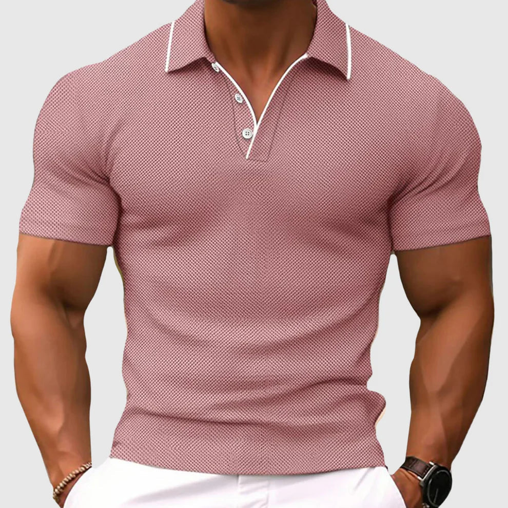 Jaren lässiges, schmal geschnittenes poloshirt – herren