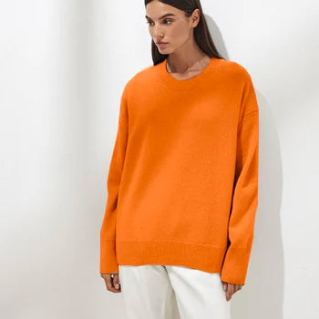 Damen kaschmir pullover schlicht und elegant
