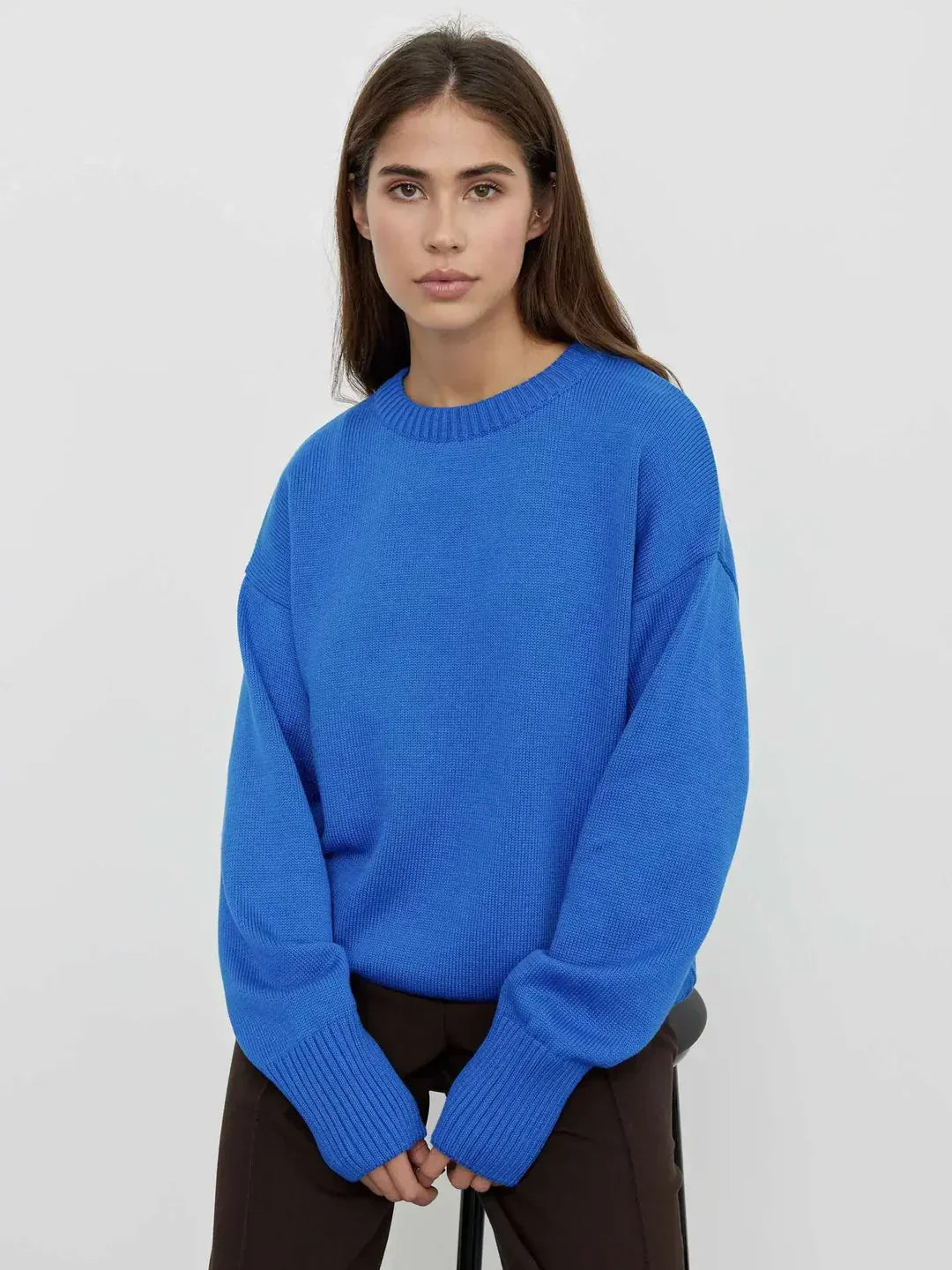 Damen kaschmir pullover schlicht und elegant
