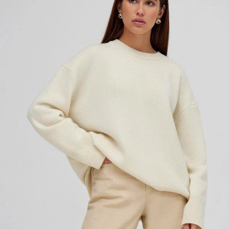 Damen kaschmir pullover schlicht und elegant