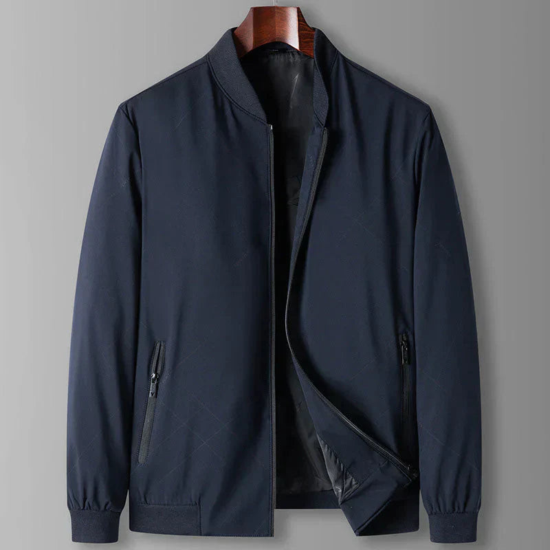 Herren bomberjacke mit reißverschluss – klassischer streetwear-look