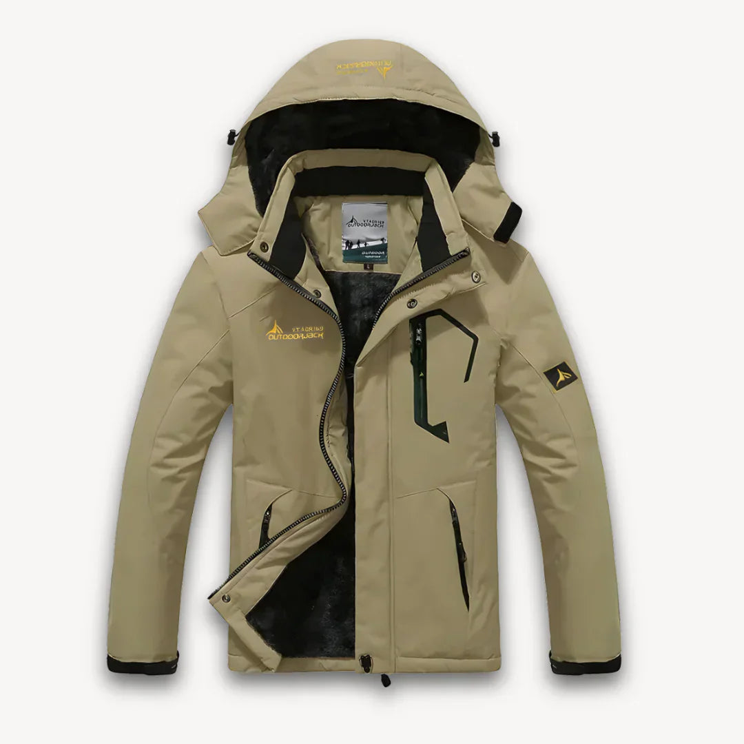 Herren winterjacke wasserdicht gefüttert mit fleece