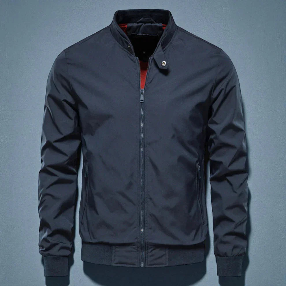 Lässige bomberjacke für herren mit reißverschluss vorne – herren