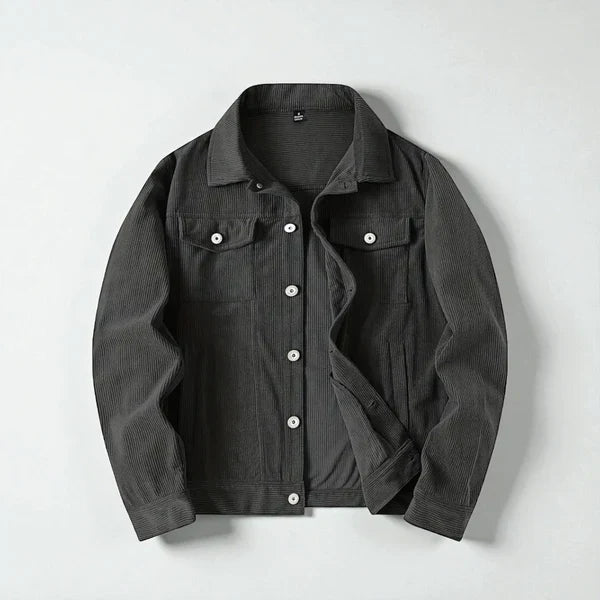 Cordjacke für herren mit knopfleiste – herren