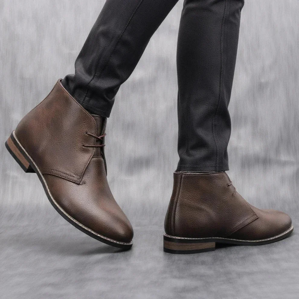 Stiefeletten aus rindsleder für herren