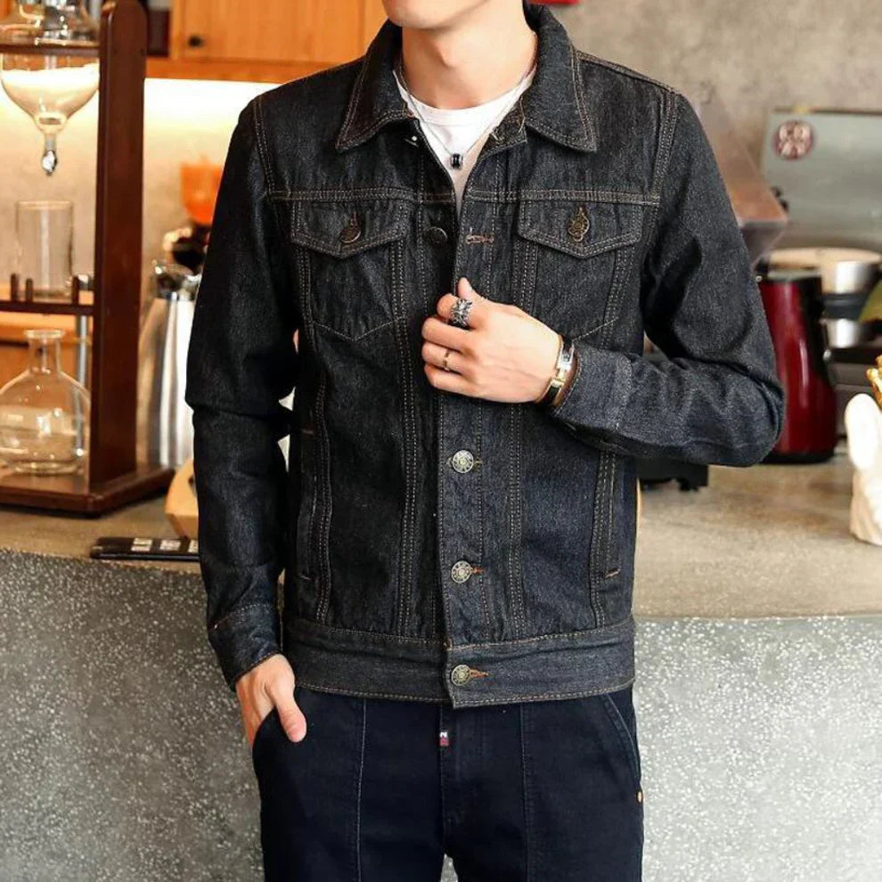 Herren-jeans-truckerjacke – herren