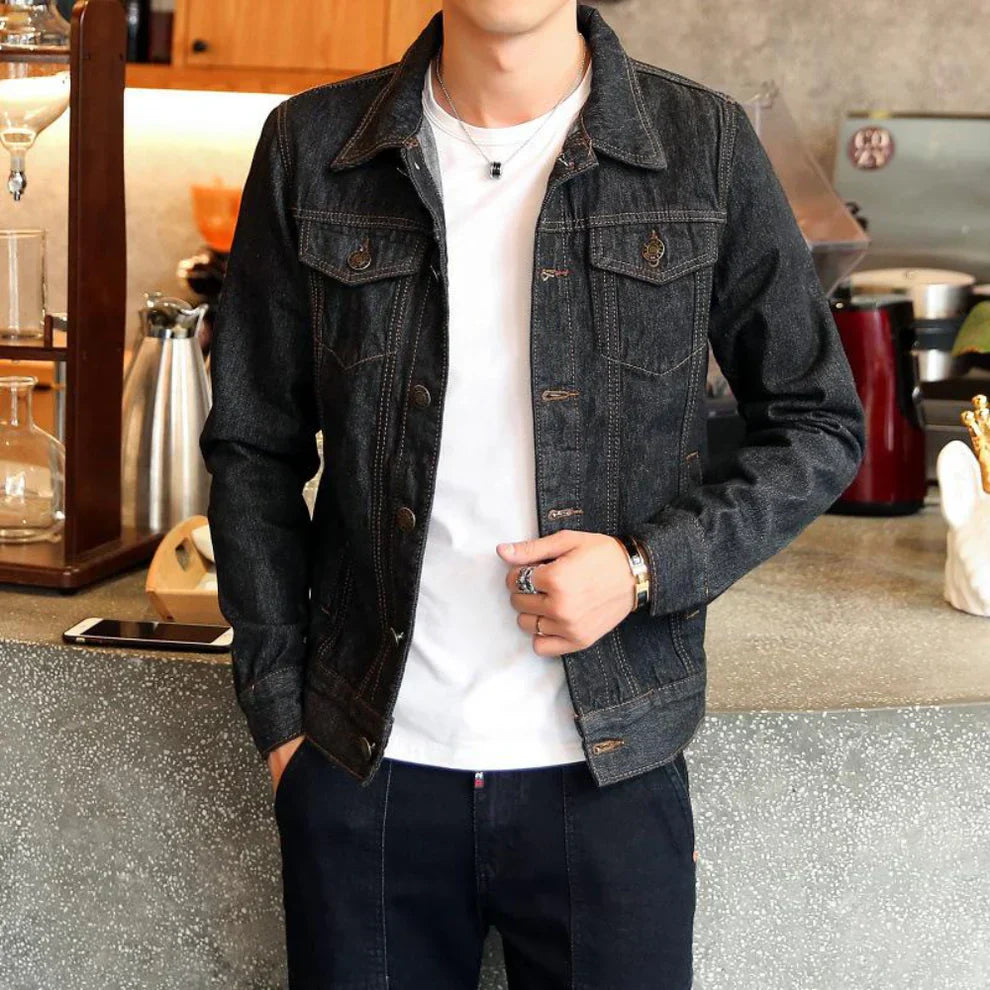 Herren-jeans-truckerjacke – herren