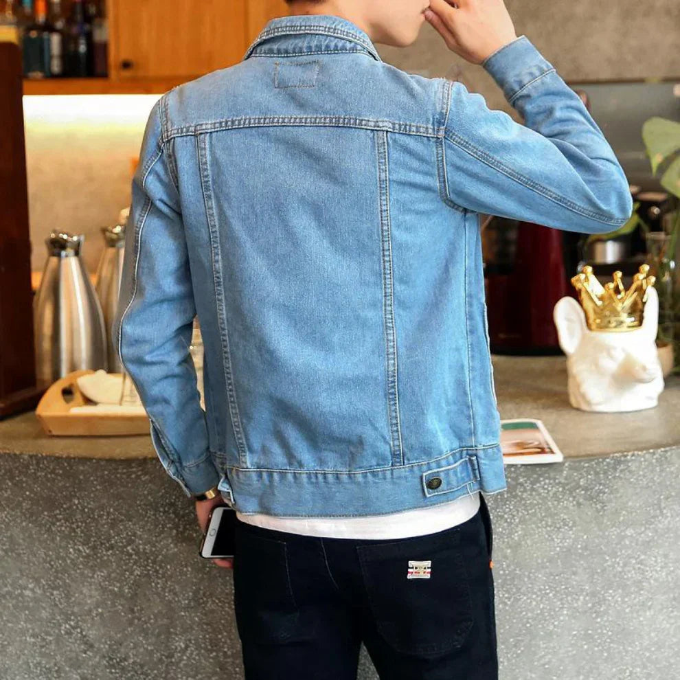 Herren-jeans-truckerjacke – herren