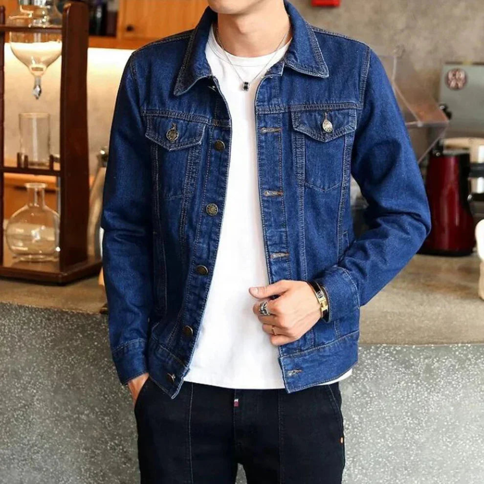 Herren-jeans-truckerjacke – herren