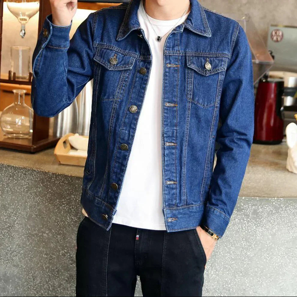 Herren-jeans-truckerjacke – herren