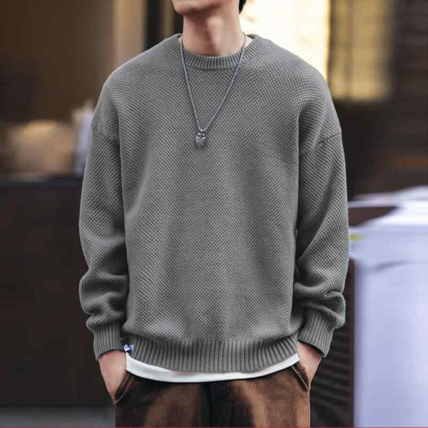 Lässiger herren-winterstrickpullover – herren