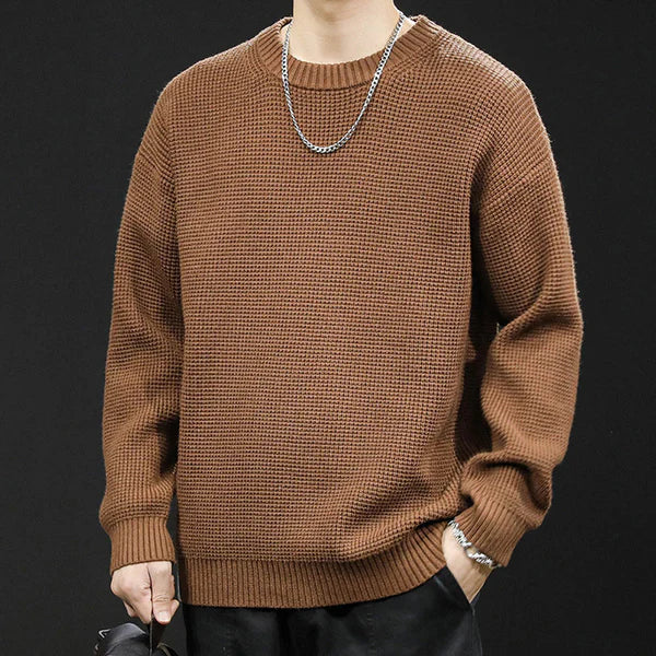 Lässiger herren-winterstrickpullover – herren