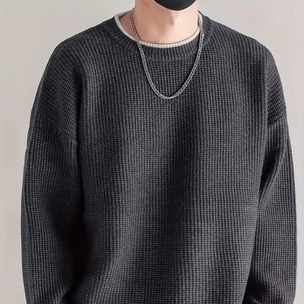 Lässiger herren-winterstrickpullover – herren