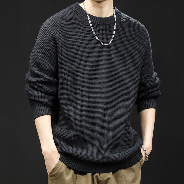 Lässiger herren-winterstrickpullover – herren