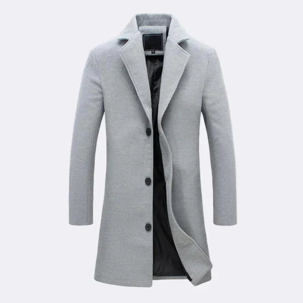 Stilvoller langer wintermantel für herren – herren