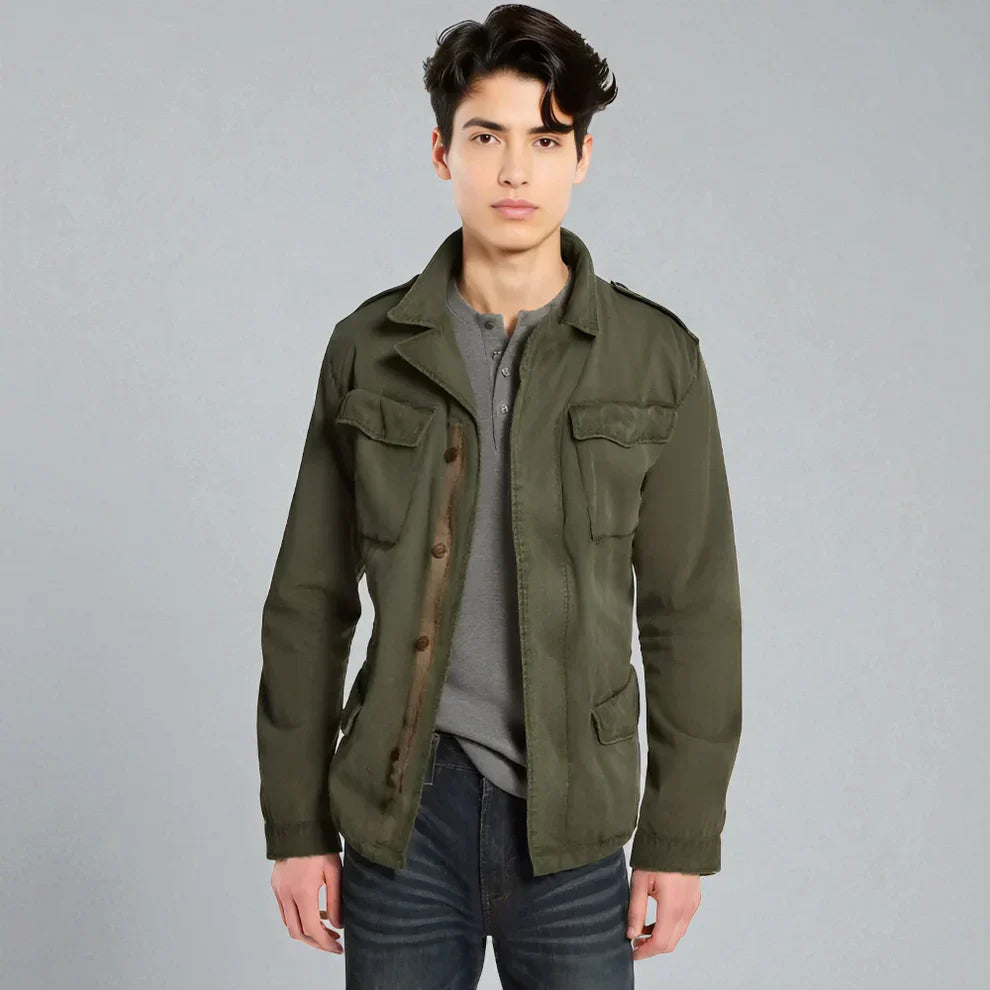 Militärische feldjacke für herren – herren