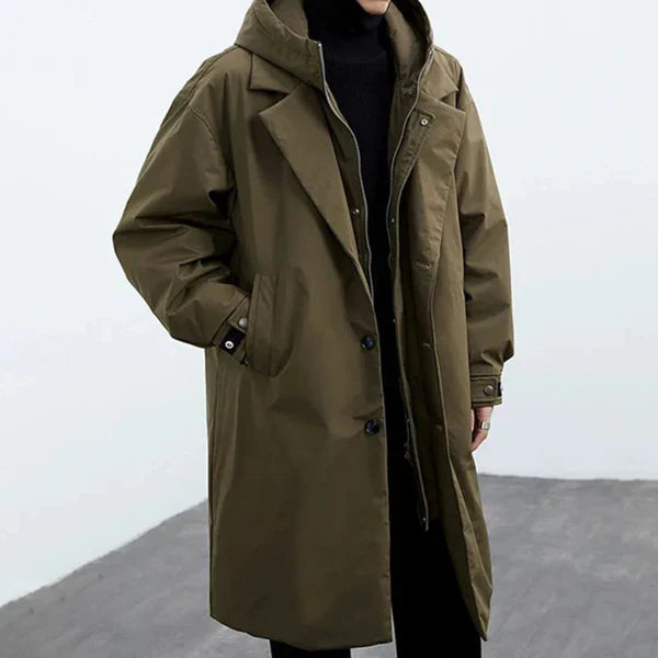 Klassischer, übergroßer trenchcoat für herren – herren