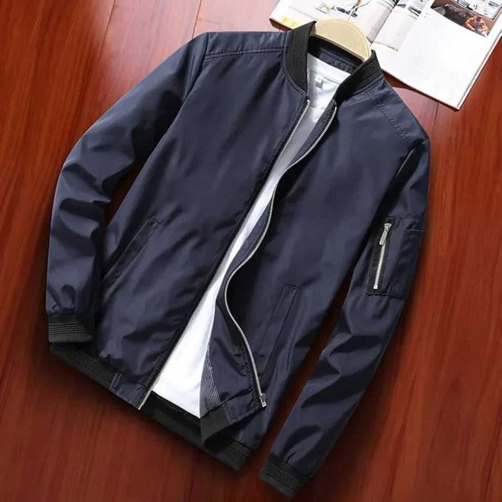 Leichte windbreaker-bomberjacke für herren
