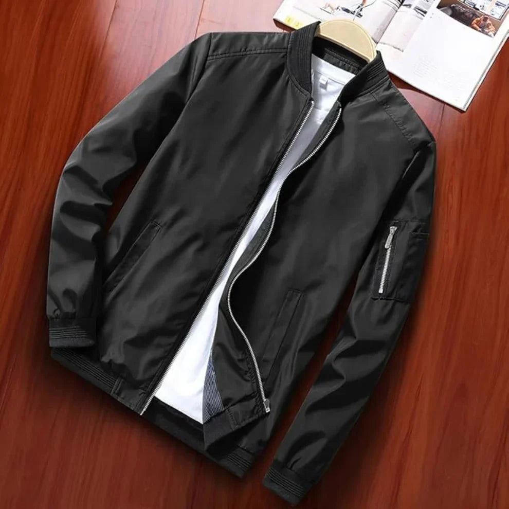 Leichte windbreaker-bomberjacke für herren