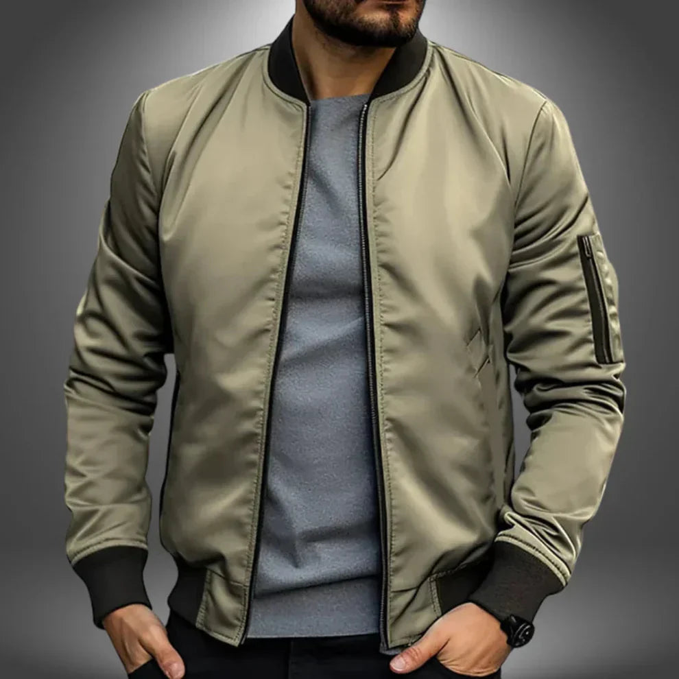 Leichte windbreaker-bomberjacke für herren