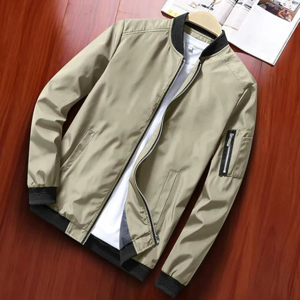 Leichte windbreaker-bomberjacke für herren