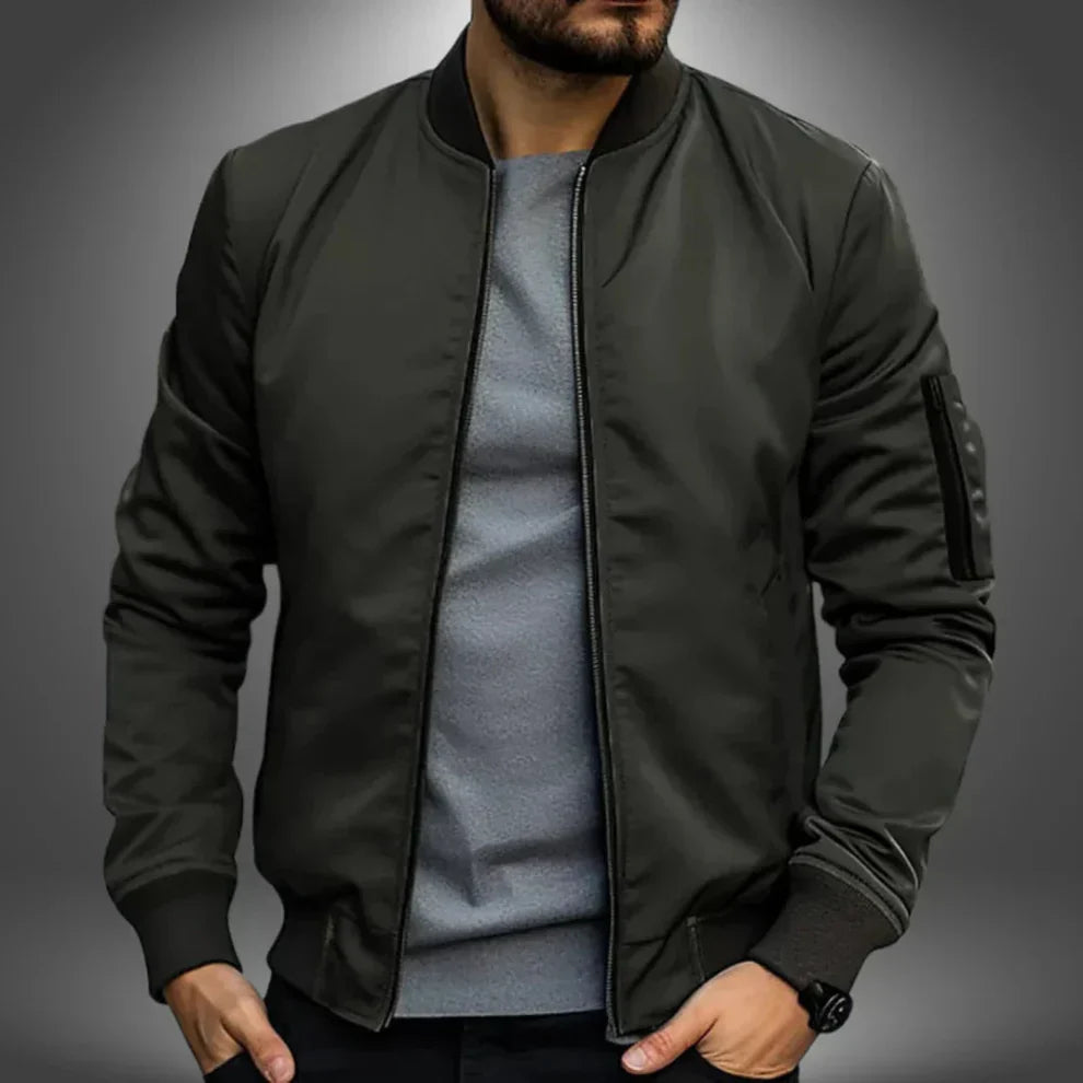 Leichte windbreaker-bomberjacke für herren