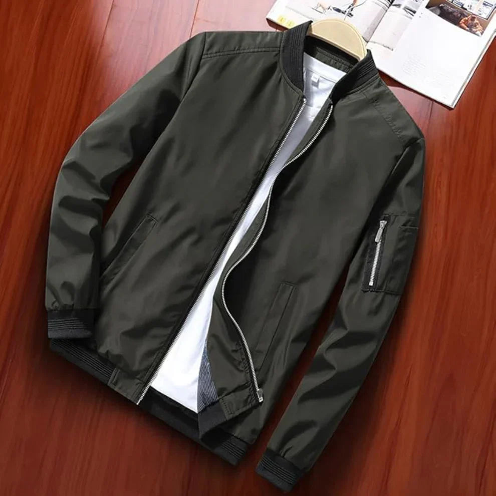 Leichte windbreaker-bomberjacke für herren